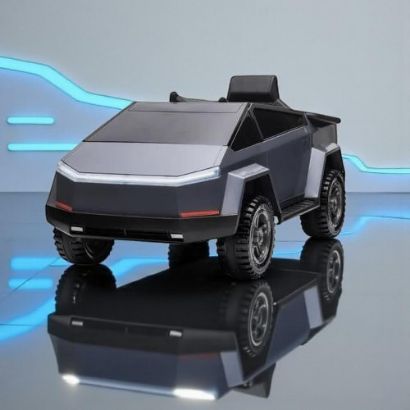 صورة مركبة بيك أب كهربائية للأطفال بتصميم سايبر تراك